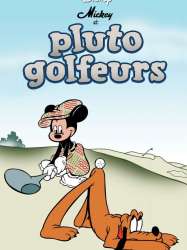 Mickey et Pluto Golfeurs