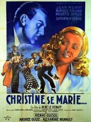 Christine se marie