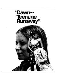 Dawn: Portrait of a Teenage Runaway